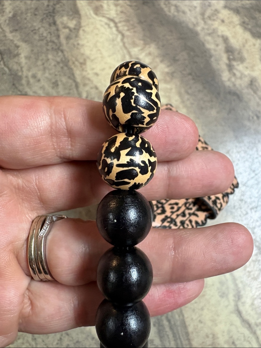 Pink Leopard Card & Beaded Wristlet Keychain - Picture 6 of 6